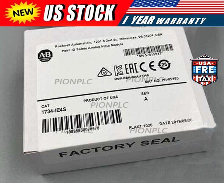 New Factory Sealed AB 1734-IE4S Point Guard I/O Safety Analog Input Module US