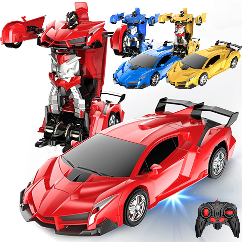 Remote Car Sport Transformer RC Rechargeable Robot Controller 2 IN 1 Kids Gift