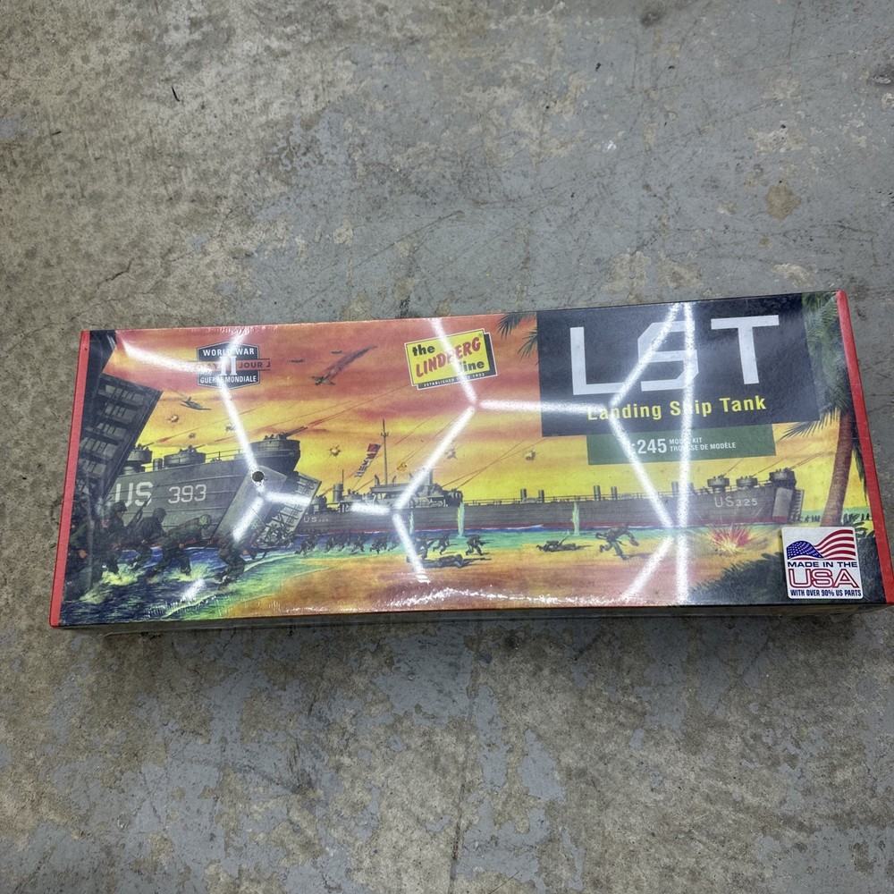 Lindbergh 1:245 Scale LST Landing Ship Model Kit HL213/12 Factory Sealed