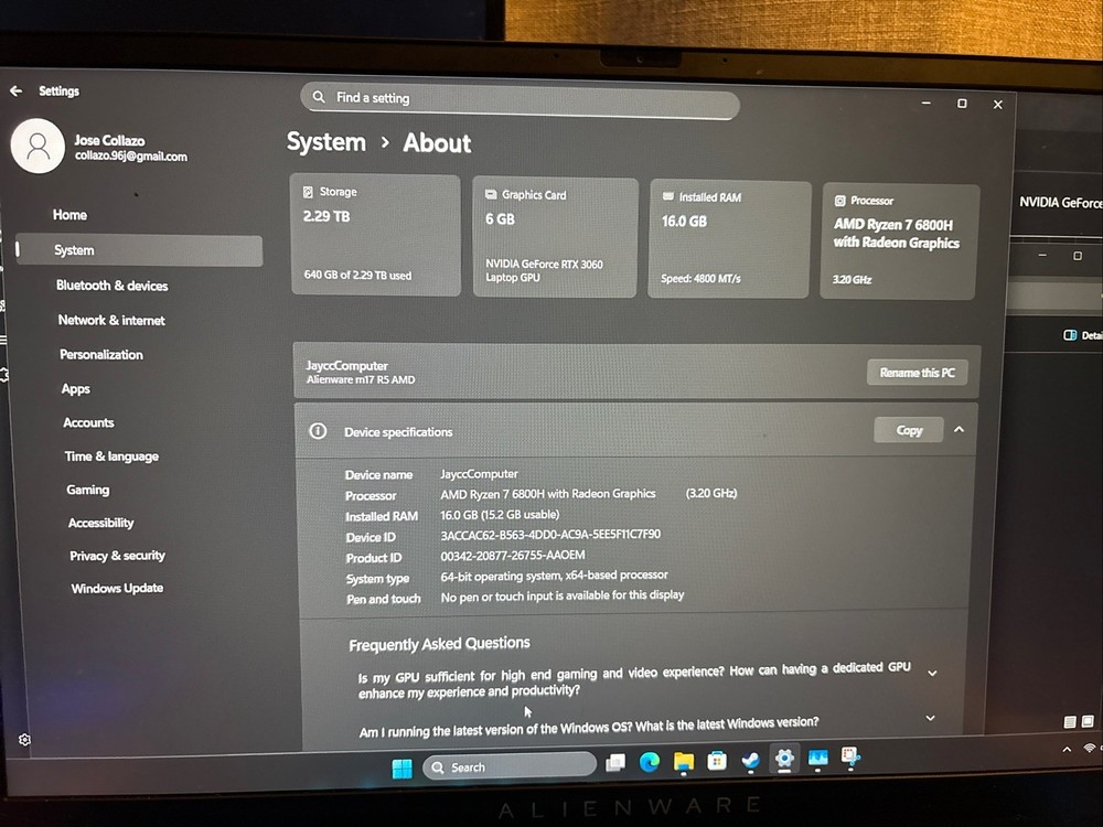 Alienware M17 R5 17