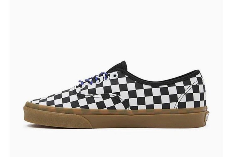 VANS Authentic Checkerboard - Black White Gum - VN0009PVBZW NWB NO LID