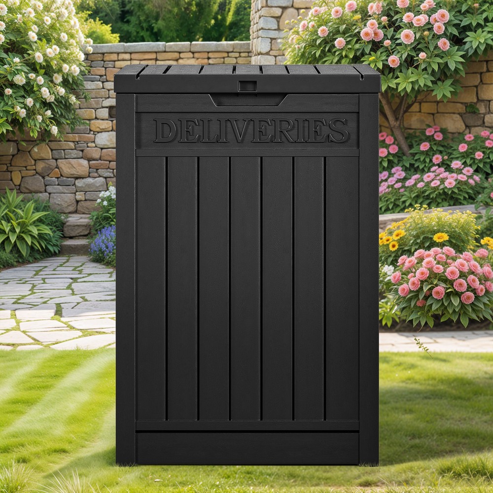 51 Gallon All-Weather Outdoor Package Drop Box for Secure Parcel & Letter Deliveries