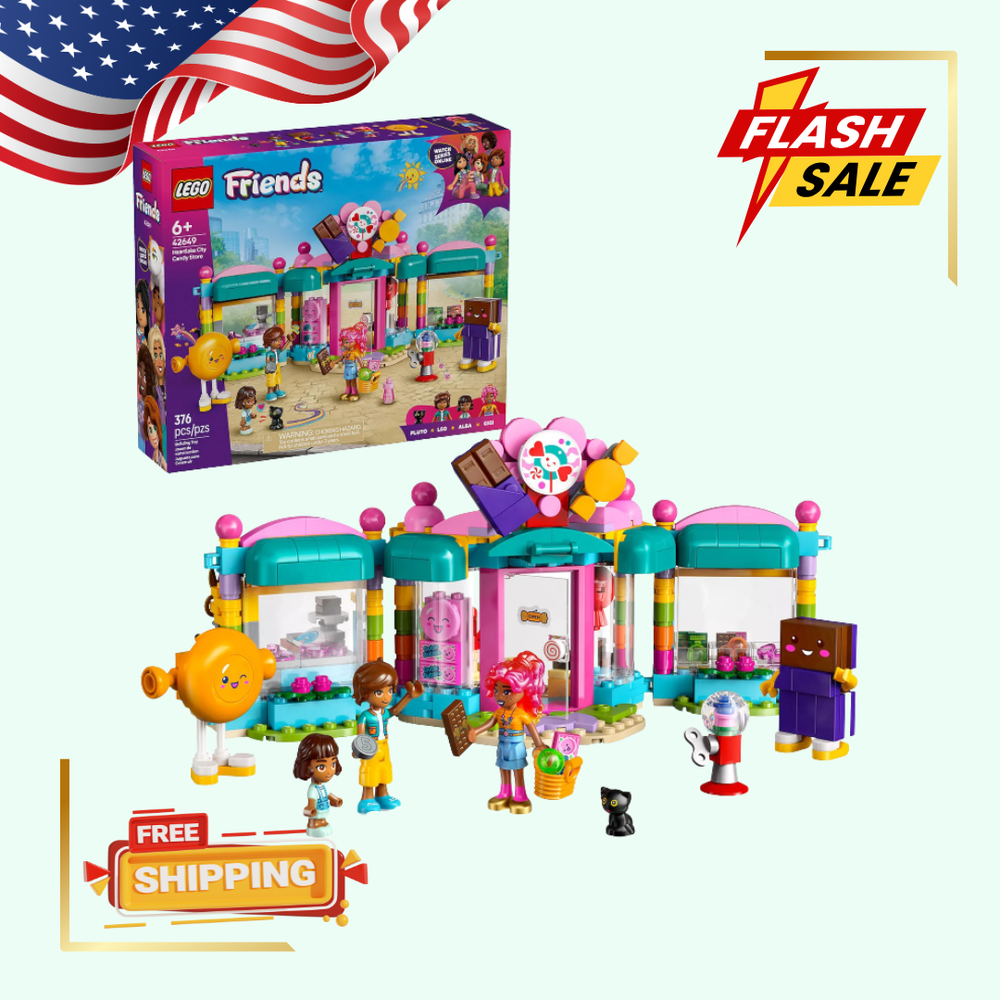 [FASH SALE] LEGO Friends Heartlake City Candy Store 42649 Building Toy Kit-image