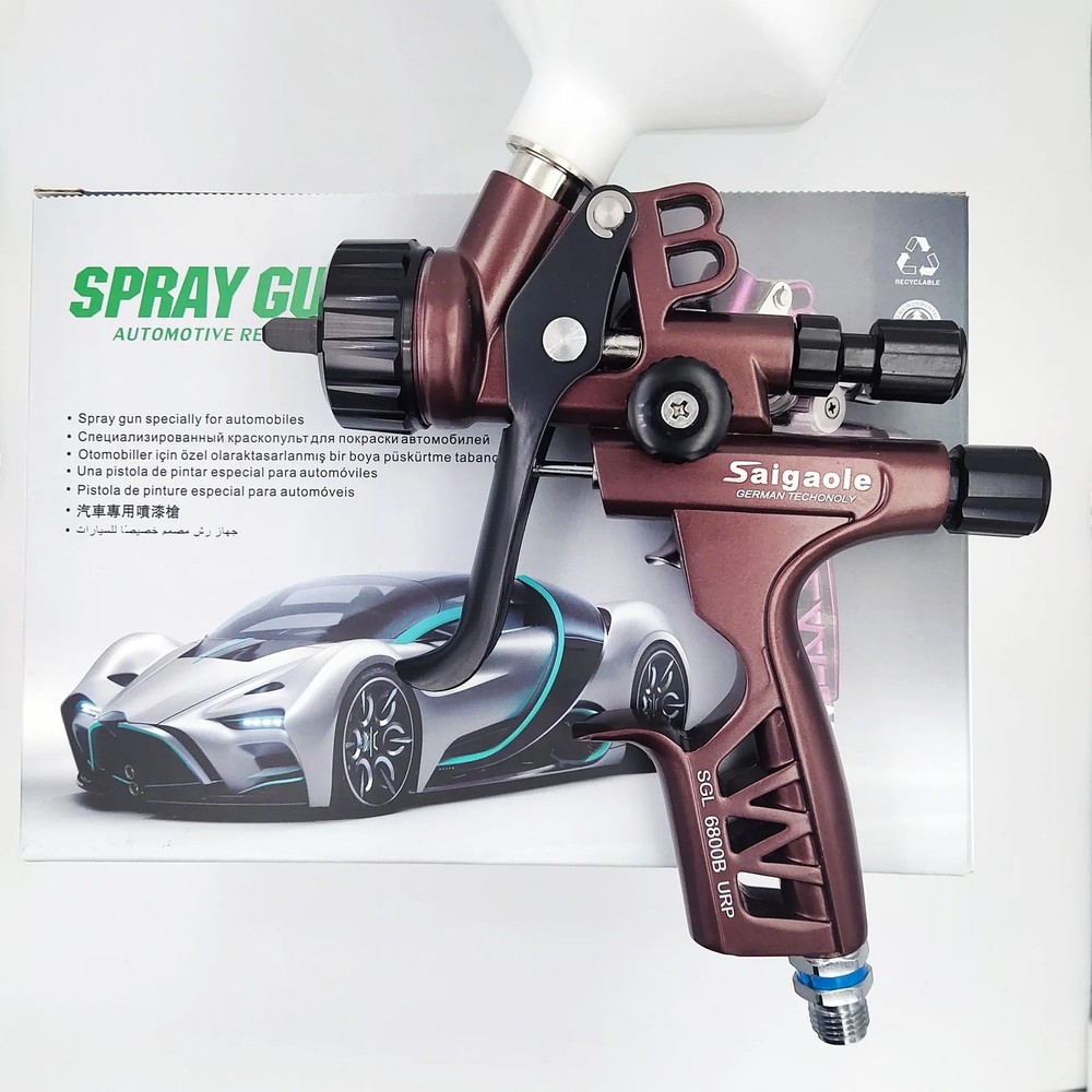 Spray Gun, 0.05 in HVLP Gravity-Feed Pneumatic