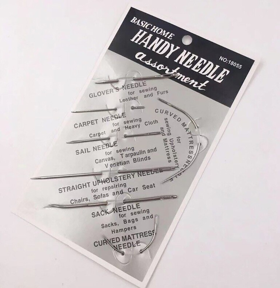 7PCs Repair Sewing Needles Kit Upholstery Carpets Canvas Leather Curved USSeller