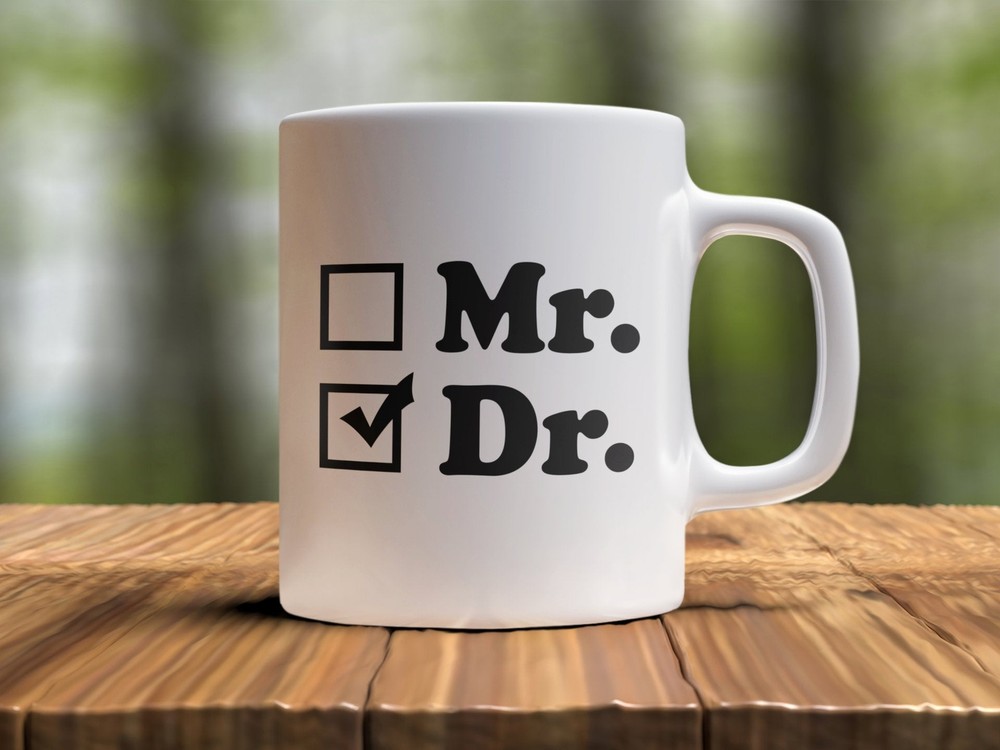 Doctor Graduation Mug for Medical School Graduate - Personalized Mr. Dr Gift