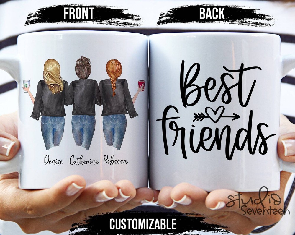 Custom Best Friend Mug - Personalized Soul Sister Gift for Unbiological Sisters