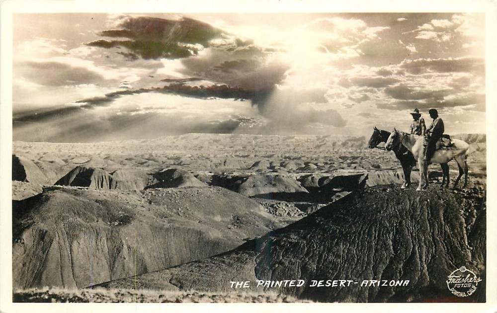 1930s Arizona Beautiful Painted Desert  Frasher RPPC Postcard 25-2364