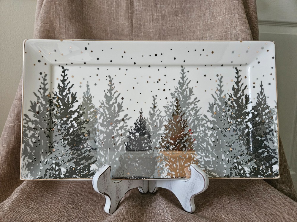 New Grace's Teaware Christmas Serving Tray 14