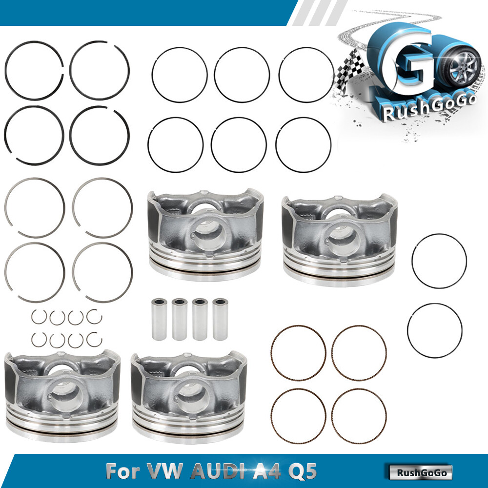 For VW golf AUDI A4 Q5 Skdoa 2.0T 23mm Piston & Ring Assembly Kit Oversize 0.5mm