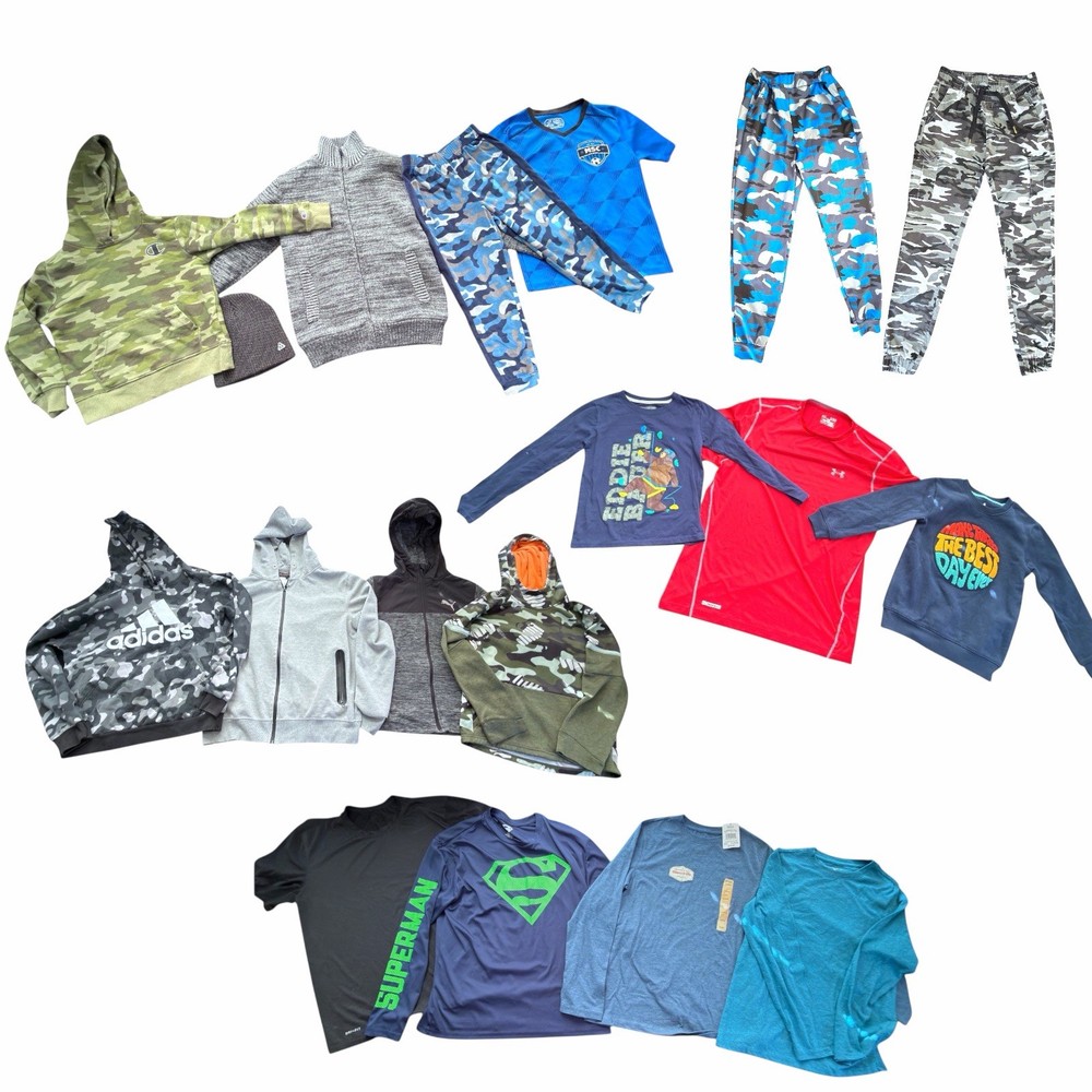 Boys Clothing Lot – 18 Pieces – Sizes 5/6, 7/8, Big Kid & Youth/Teen