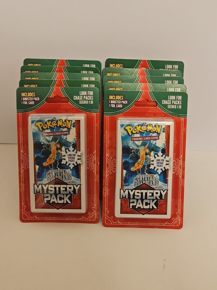 Pokémon Mystery Packs Seeded 1:10 EX Crystal Guardians Vintage Packs *Lot Of 10*