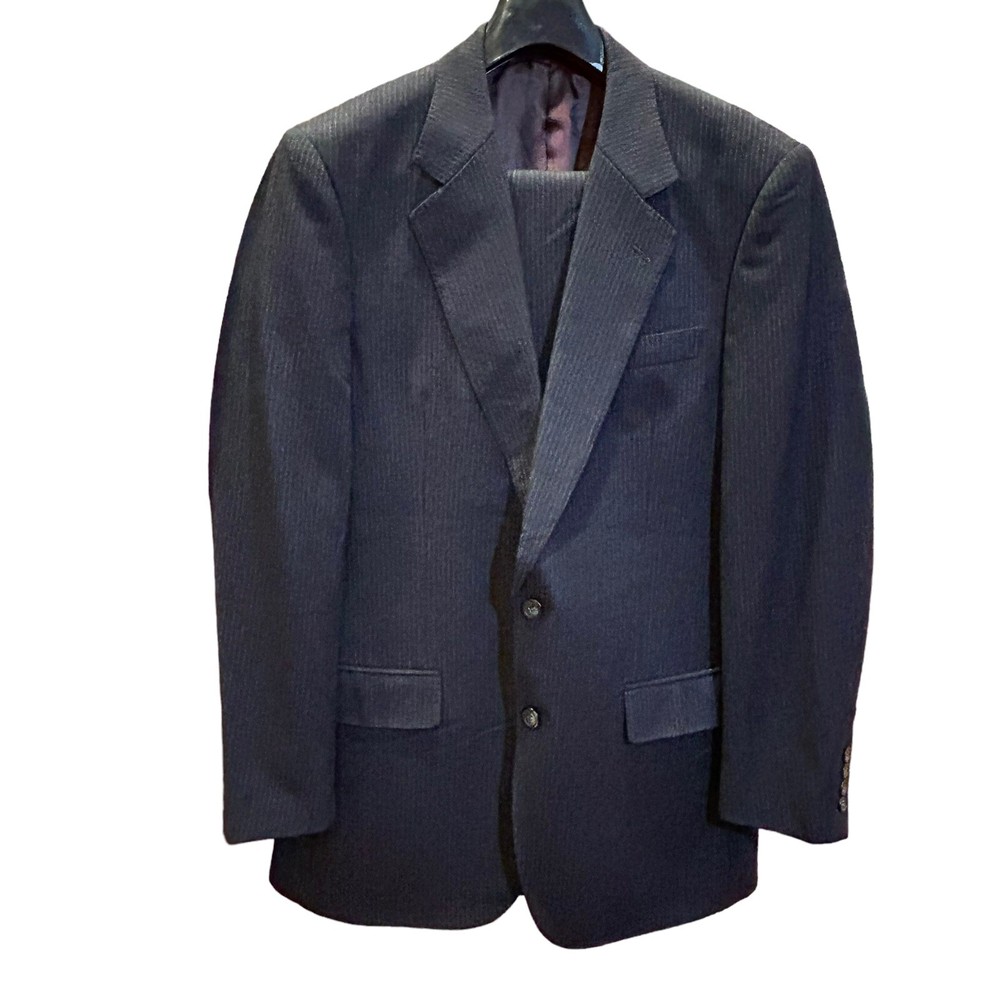 Gieves & Hawkes Suit Jacket Pants Custom Wool/Cashmere Navy 48R Mens Pants 33/32