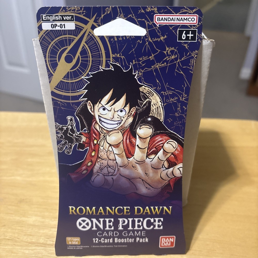NEW One Piece Romance Dawn English OP-01 Sleeved Sealed Blister Pack GEM MINT
