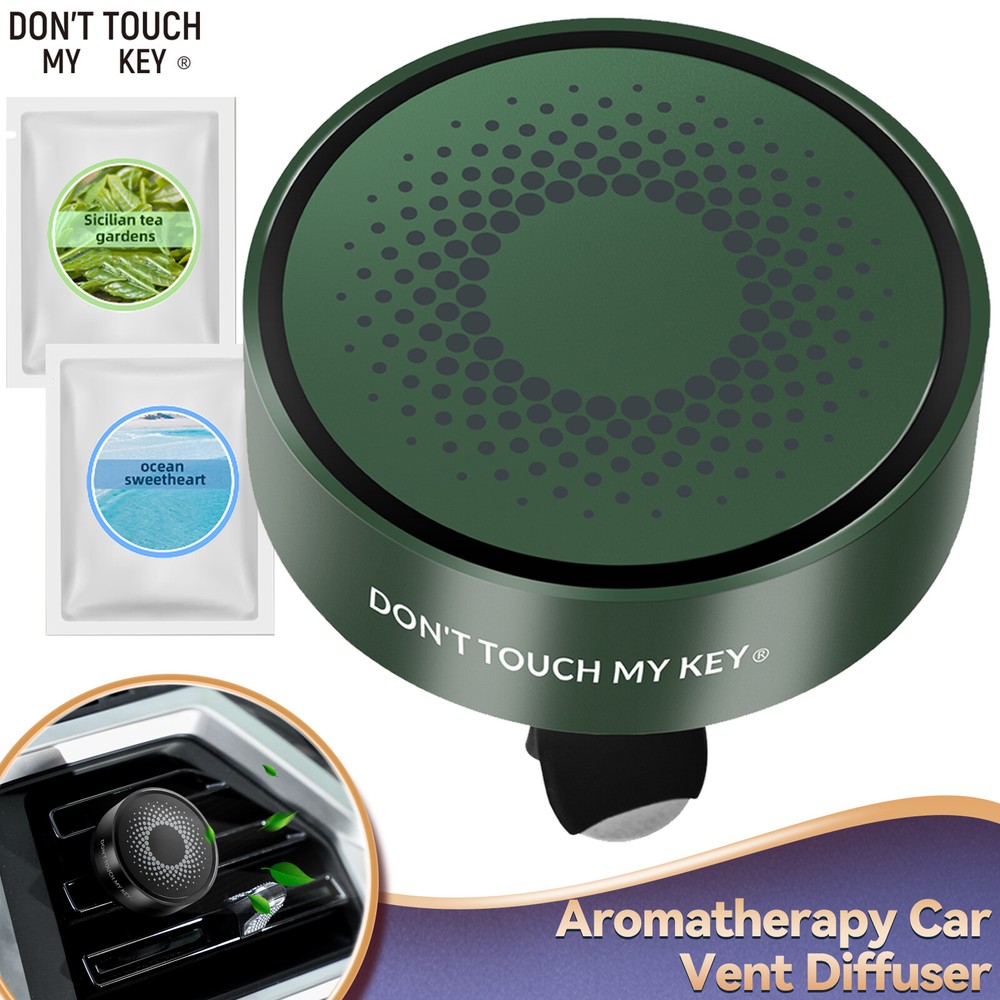 Green Car Air Vent Clip - Aromatherapy Essential Oil Diffuser & Freshener