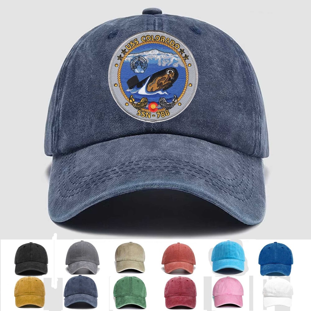 Custom Personalization Embroidered Hat SSN-788 USS Colorado, Veteran Cap, Gift