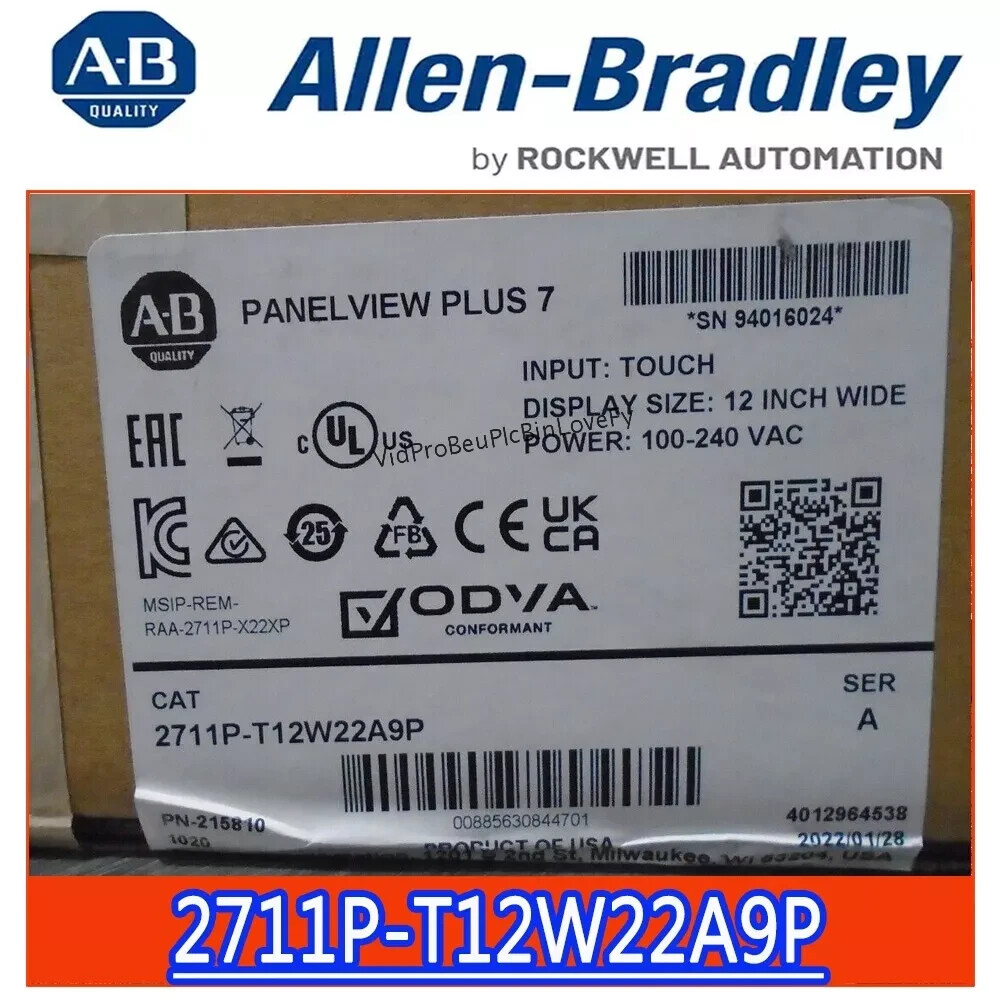 Allen-Bradley 2711P-T12W22A9P /A Panelview Plus 7 Touchscreen 12 Inch AC Power