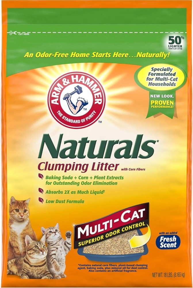 Naturals Cat Litter, Multi Cat, 18lb Bag - Band New - Free Shipping - Flash SALE-image