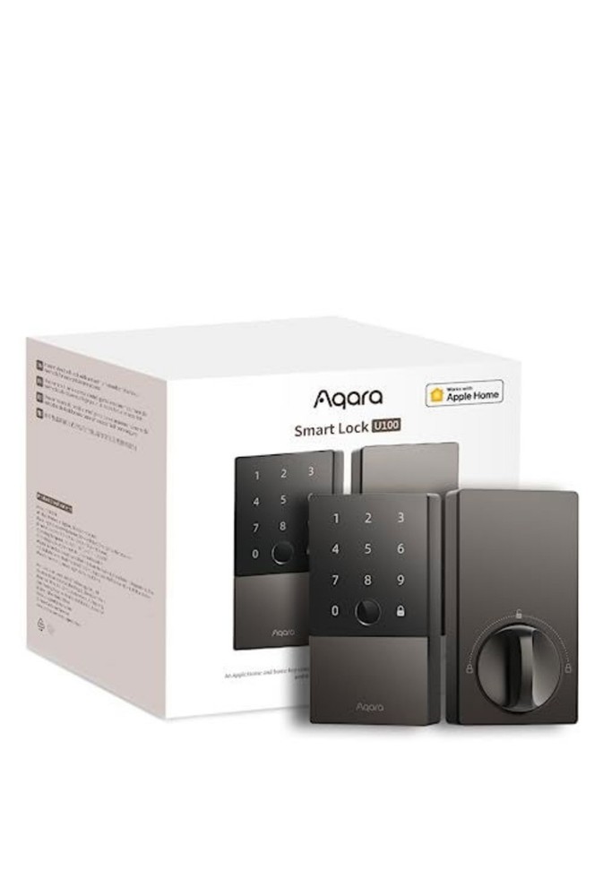 Aqara Smart Lock U100 Fingerprint Keyless Entry Door Lock with Apple Home Key Fo