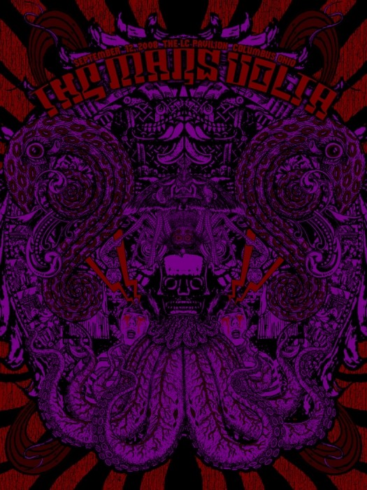 The Mars Volta Columbus Poster Wall Art Home Decor Unframed