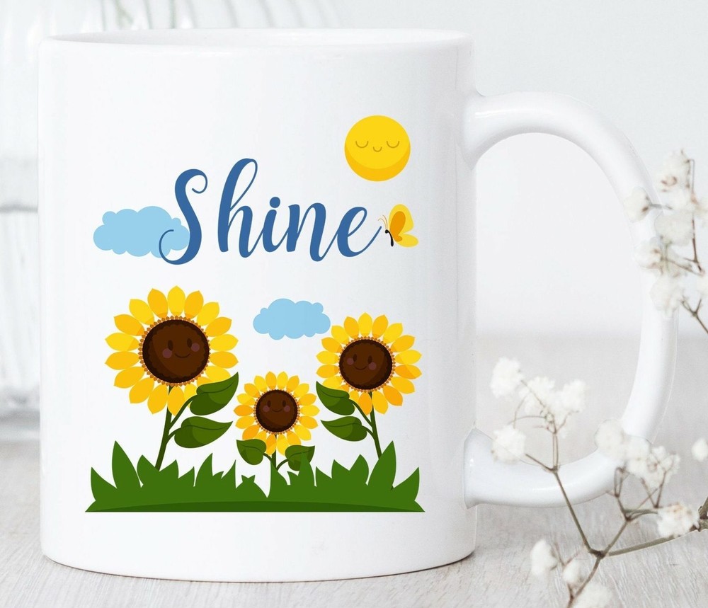 Sunflower Coffee Mug for Sunflower Lovers Cheerful Floral Design