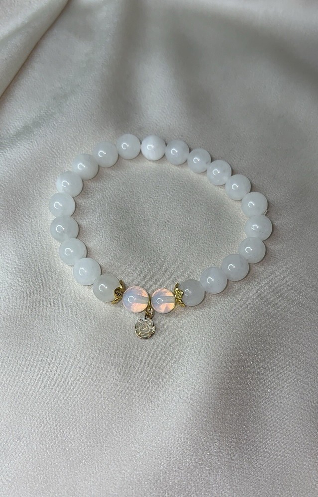 White Moonstone Bracelet
