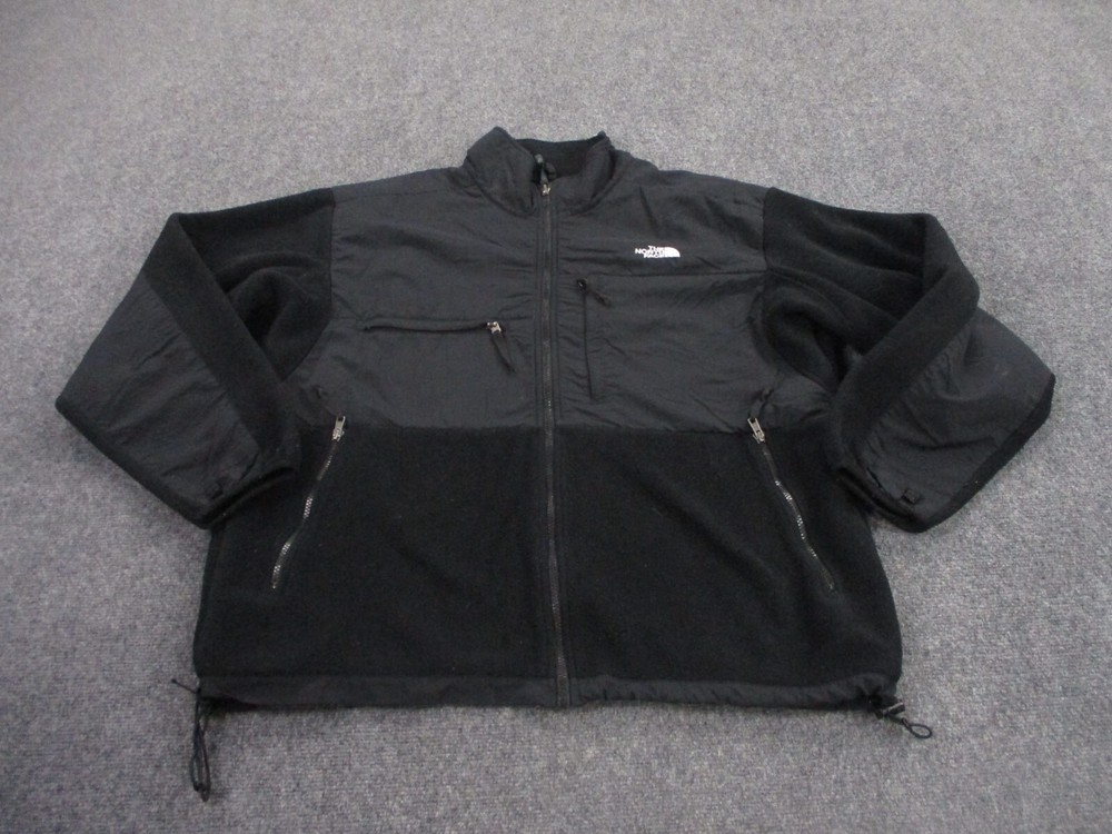 North Face Jacket Adult XL Black Fleece Outdoors Vented Hiking Denali Coat Mens