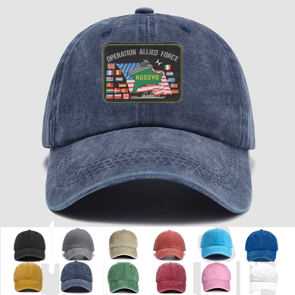 Custom Embroidered Allied Force Veteran Trucker Cap - Military Gift