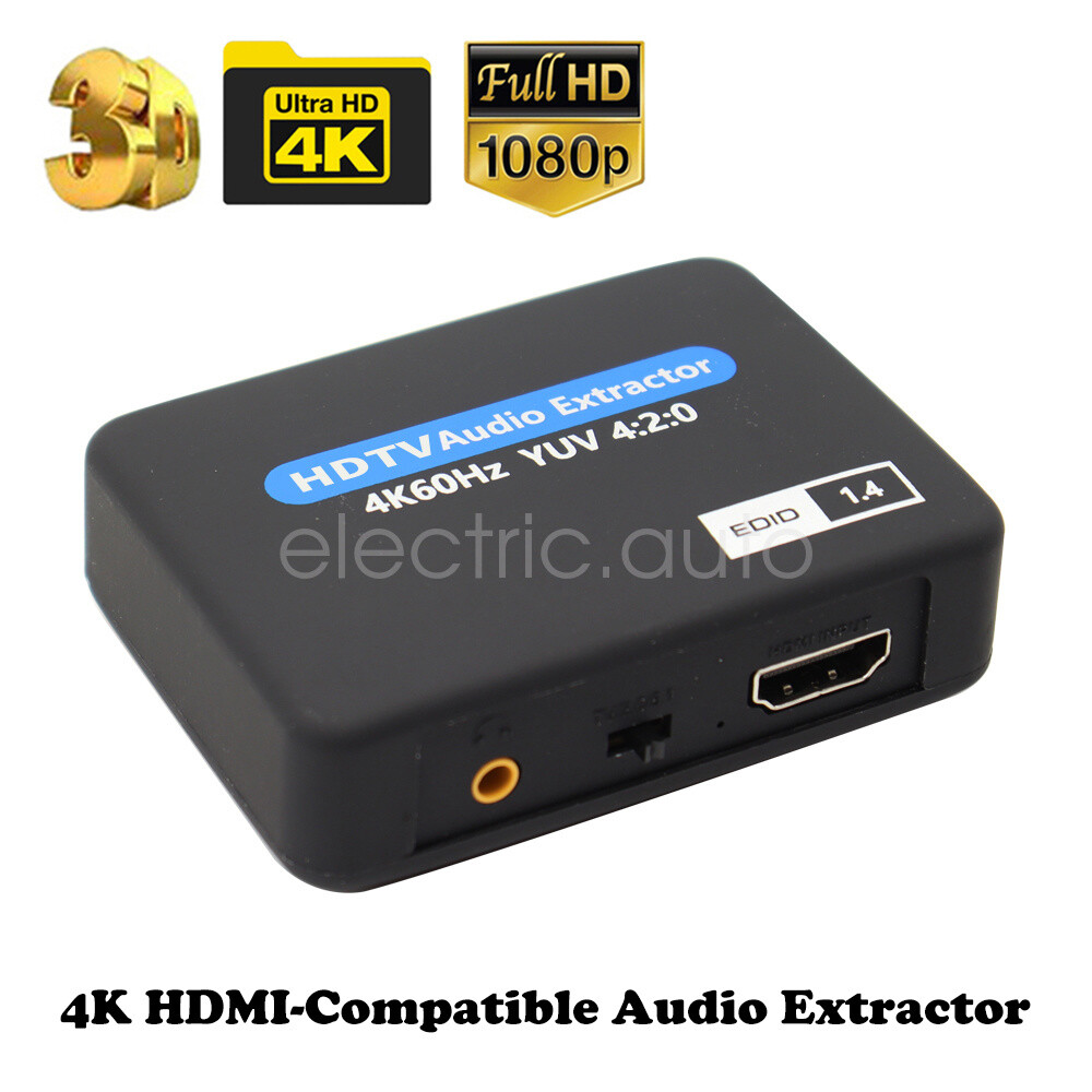 4K HDMI Audio Extractor with Optical SPDIF and 3.5mm Output