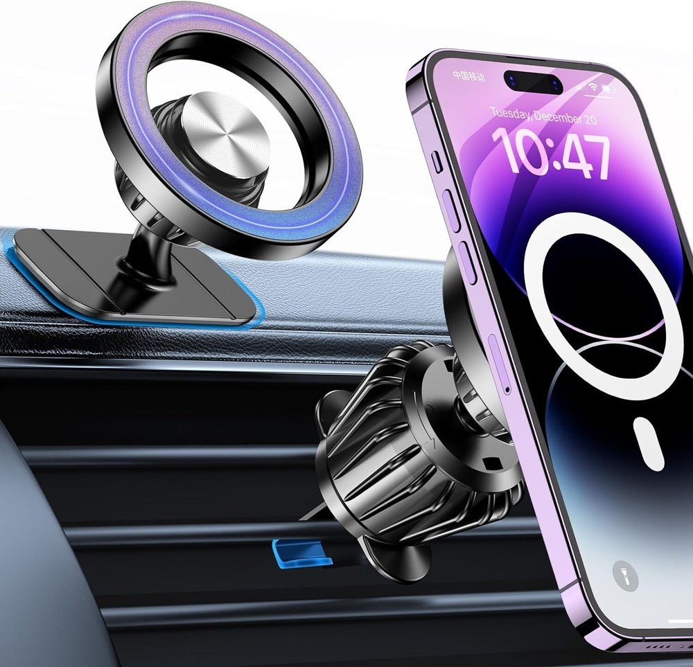 360° Magnetic Car Phone Mount Holder for Dashboard & Windshield