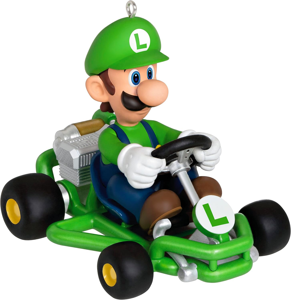 Mario Kart Luigi Keepsake Christmas Ornament 2023 in Gift Box