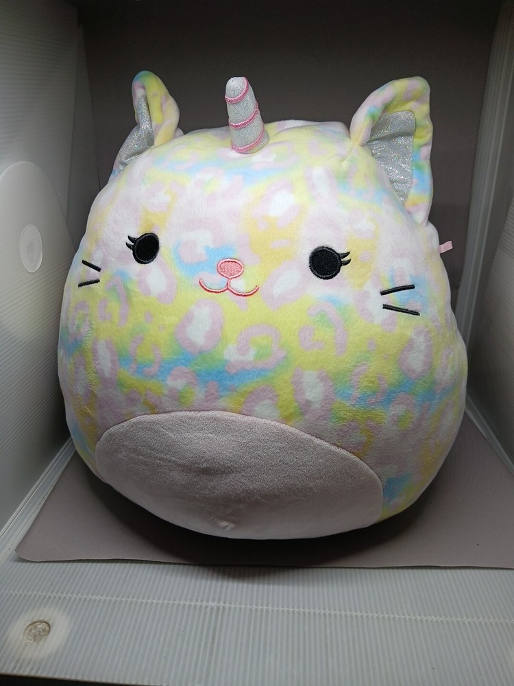 Squishmallow Cheetah-Corn Cheetah Unicorn Soraya Rainbow Plush Spots 16 Inch