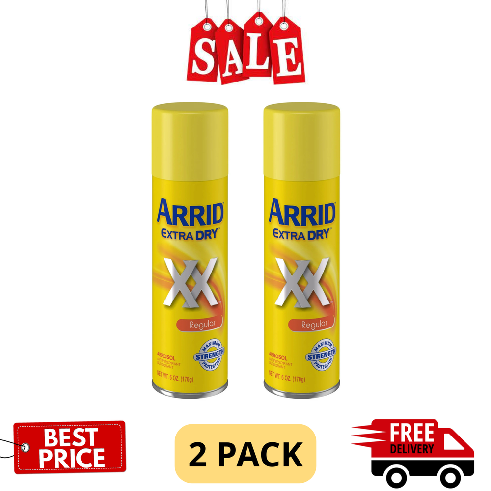 Arrid XX Extra Dry Antiperspirant Deodorant Regular 6oz 2-Pack