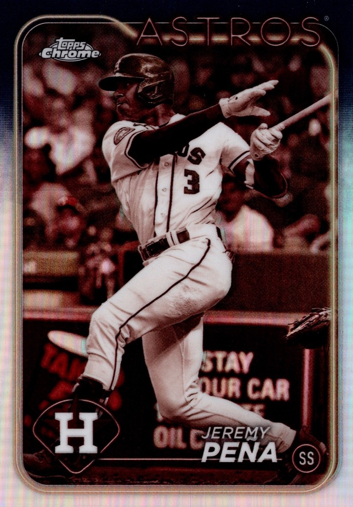 Jeremy Pena #244 Sepia Refractor 2024 Topps Chrome