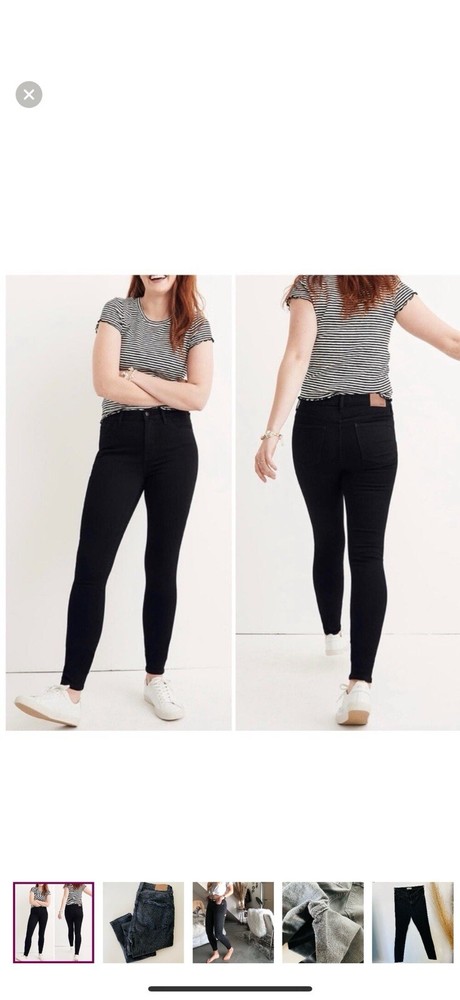 Madewell Roadtripper Black High-Rise Skinny Jeans for Women