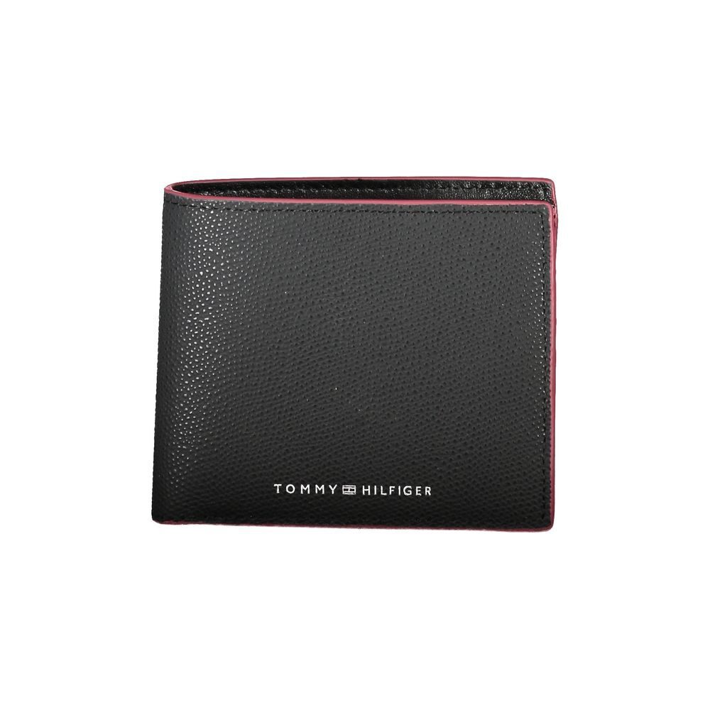Tommy Hilfiger Slim Black Leather Wallet for Men Stylish and Durable