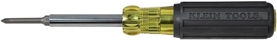 Klein Tools 32559 6-in-1 Extended Reach Multi-bit Screwdriver and Nut Driver