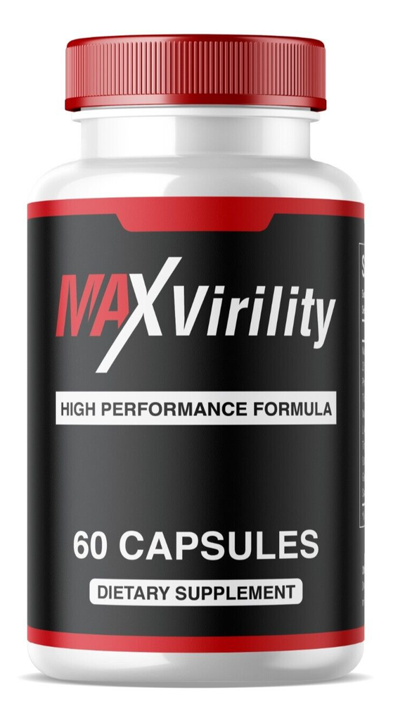 Max Virility Male Health Pills to Boost Stamina and Energy Levels 60ct 1 pack