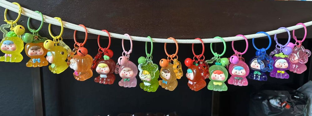 Cute Key chains - Fruit Baby (Clear Color)