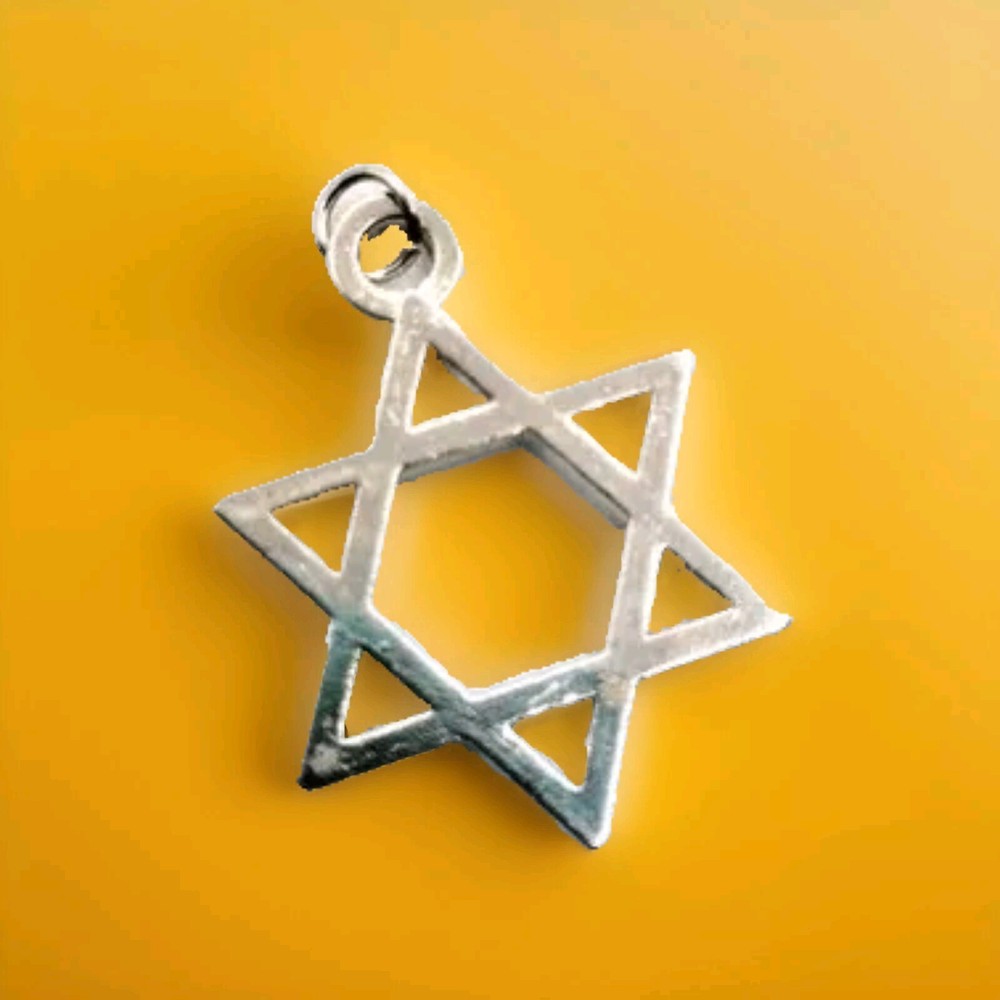 Pewter Star of David Pendant
