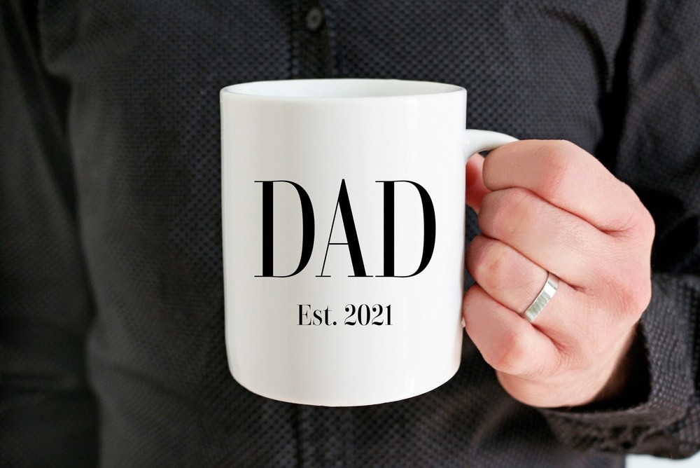 Dad Gifts Dad Mug Dad Est 2021first Fathers Day Gift Dad Coffee Mug Gift New Dad