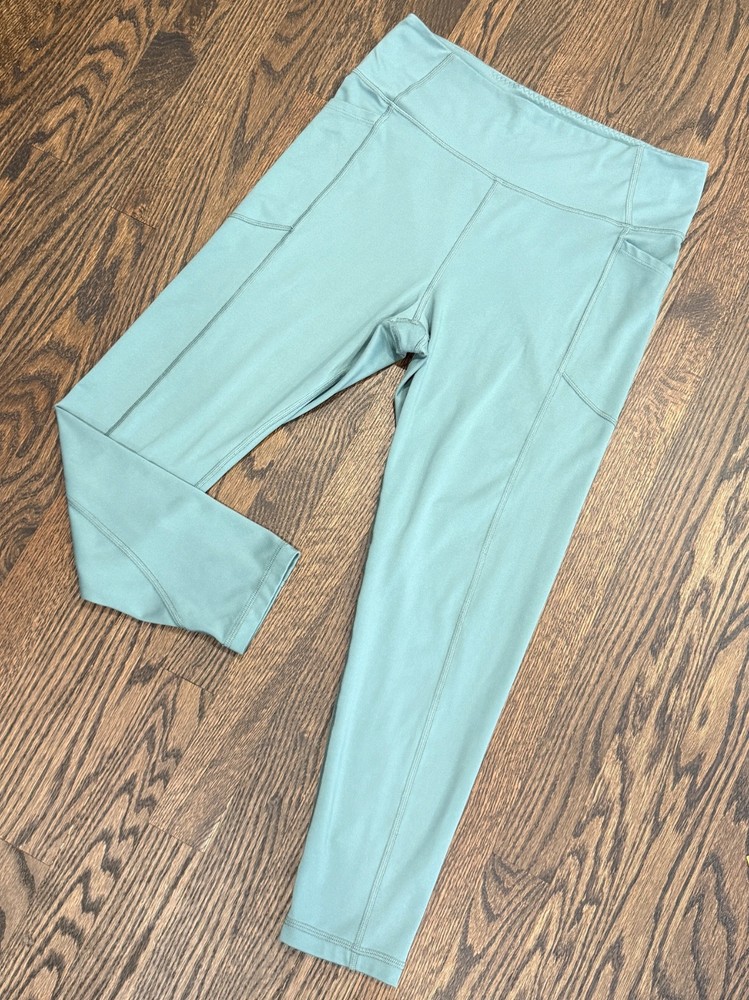 Victoria's Secret Flow On Point Essential Pocket Leggings Size 14 Dark Seafoam