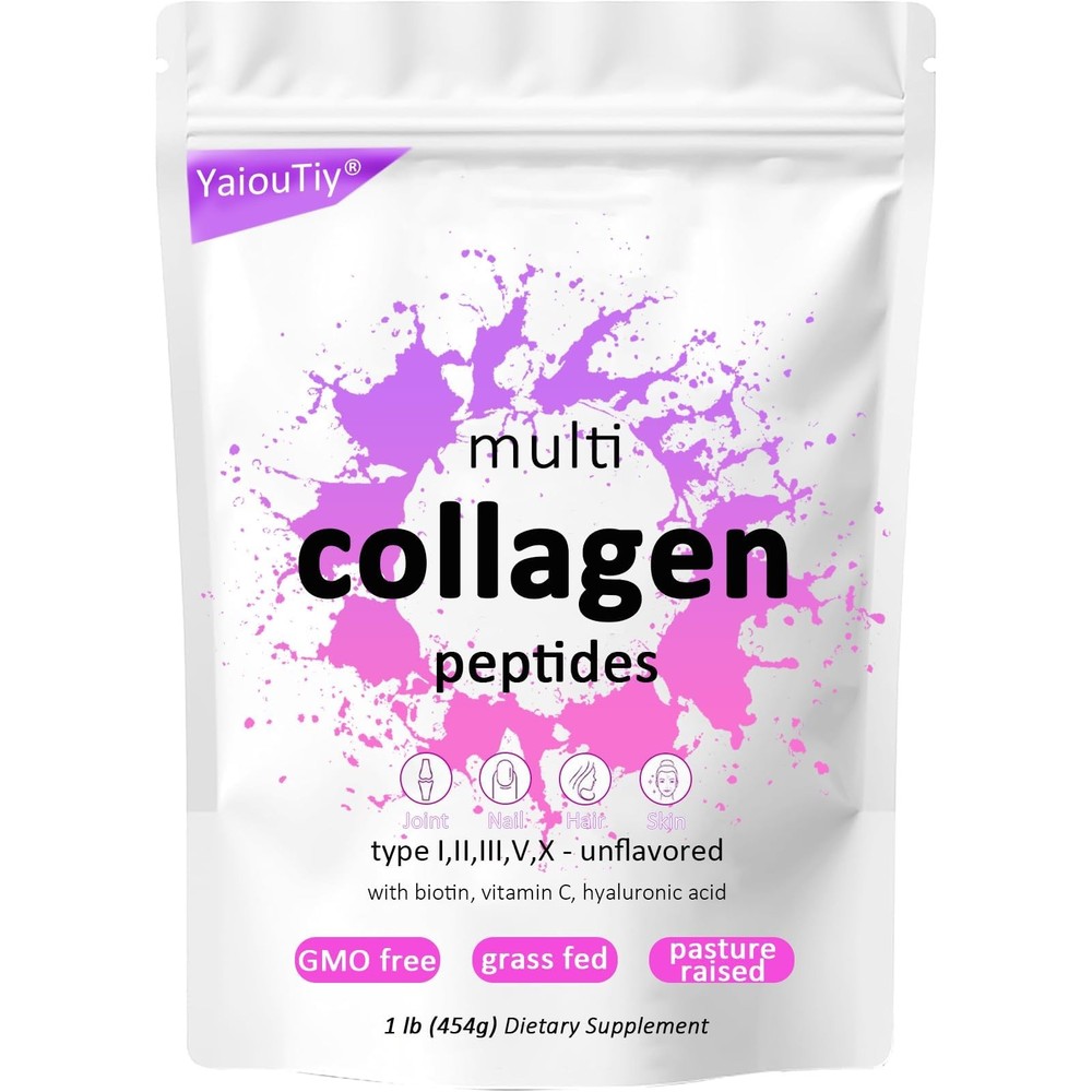 Hydrolyzed Multi Collagen Peptides Powder Types I II III V X