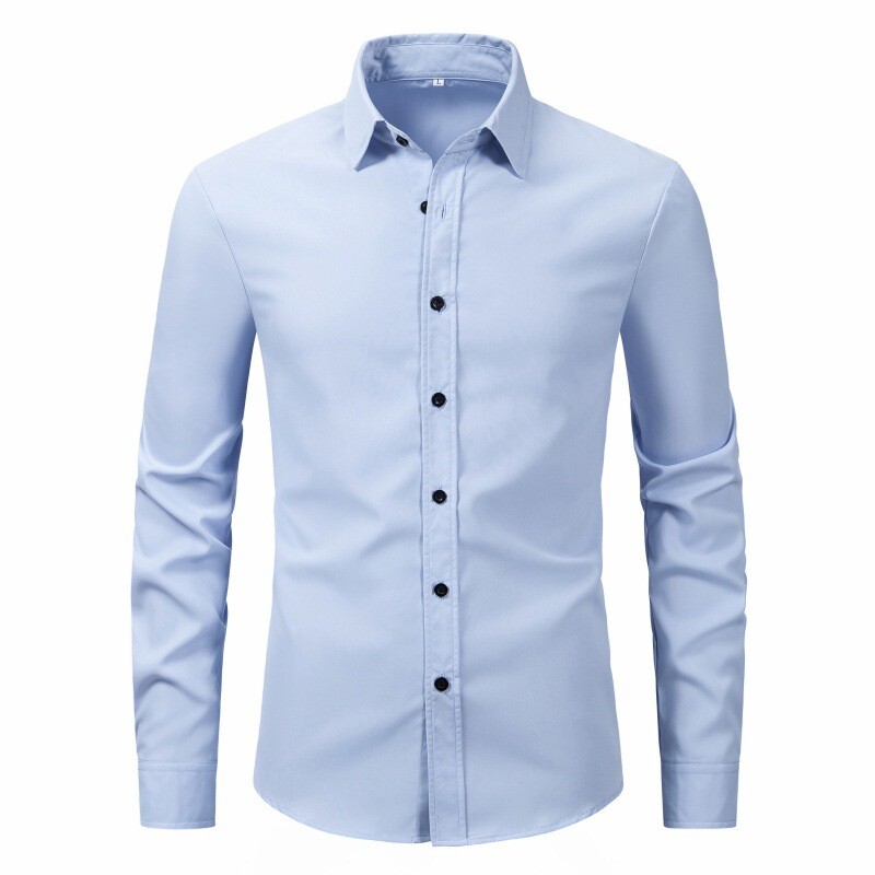 Men’s Slim Fit Long Sleeve Formal Casual Button Down Shirt Tops
