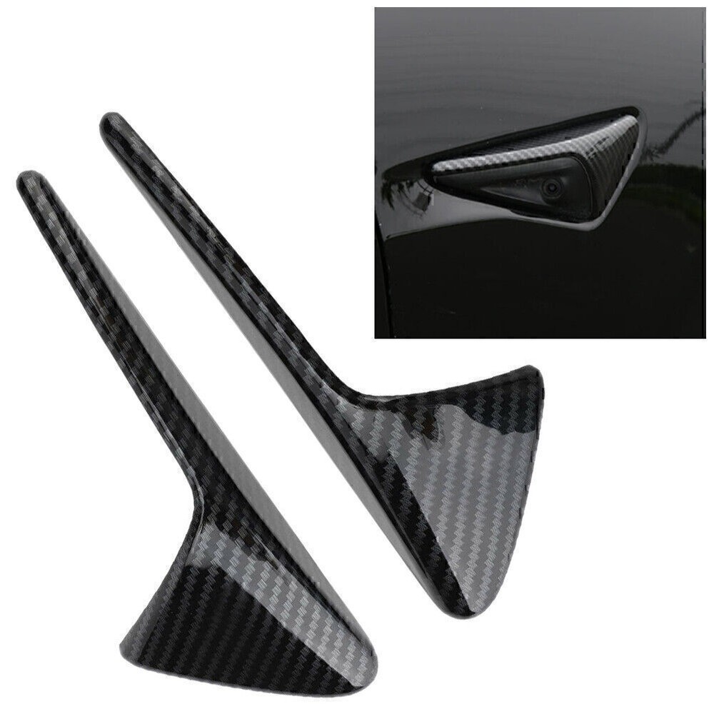 Air Vent Hood Intake Fender Cover Trim For Tesla Model 3 X S 2PCS Carbon Fiber
