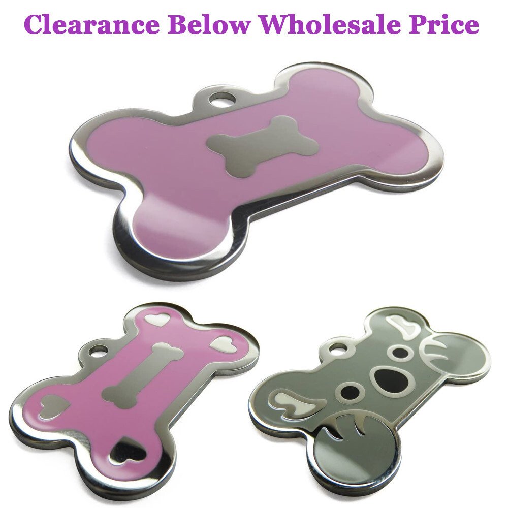76 Pack MyIDDog with no Engraving 316L Stainless Steel Pet Tag, Clearance Sale-image