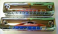 Ford Y Block Chrome 312 292 272 V8 Valve Covers Pair
