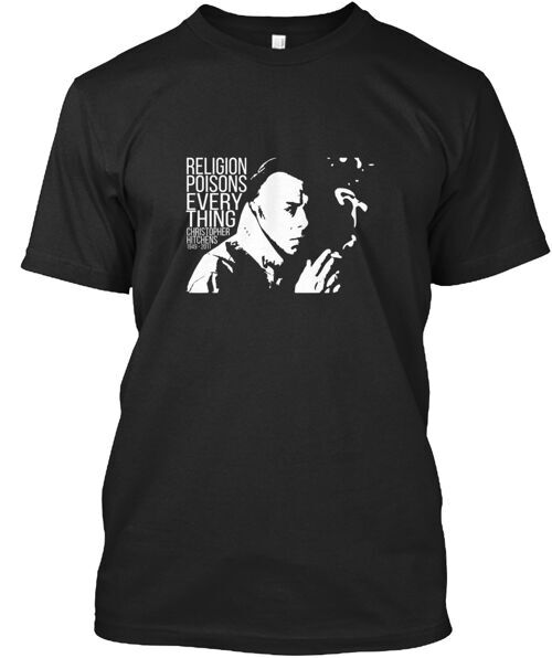 Christopher Hitchens Religion T-Shirt Made in the USA Size S to 5XL