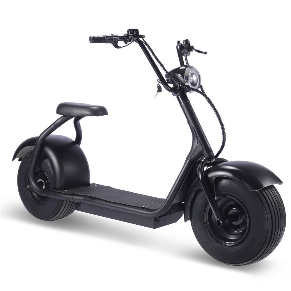 MotoTec Fat Tire Electric Scooter 60v 2000w Lithium Black