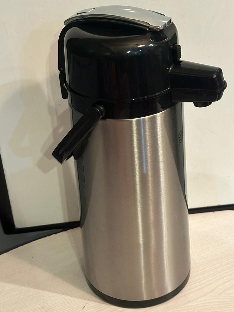 Coffee Insulated Airpot with Carry Handle, 2.2 L, Stainless Steel